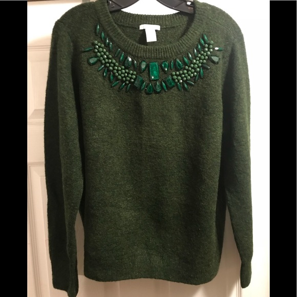 H&M Jeweled Crewneck Sweater - Picture 2 of 8